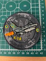 F-16 Oekraïne Patch - 9x9cm, Verzamelen, Ophalen of Verzenden