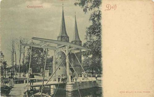 (301-221-003) Delft Oostpoort, Verzamelen, Ansichtkaarten | Nederland, Zuid-Holland, Ophalen of Verzenden