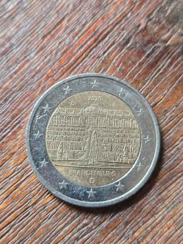 2 Euro herdenkingsmunt Duitsland 2020 Brandenburg beschikbaar voor biedingen