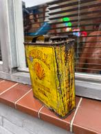 Vintage Shell Motorolie Blik - Decoratief, Verzamelen, Ophalen, Gebruikt, Gebruiksvoorwerp, .