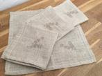 Vintage ongebruikte linnen servetten. Nieuwstaat! Retro, Ophalen of Verzenden, Nieuw, Wit