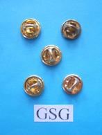 Pindopjes goud set van 5 nr. EPP50815-01 (Nieuw), Ophalen, Nieuw, Button of Speldje