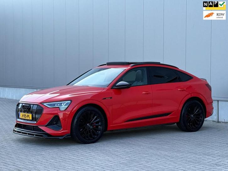 Audi E-tron Sportback 50 quattro 3x S Line 71 kWh SOH 96% NA, Auto's, Audi, Bedrijf, Te koop, e-tron, 360° camera, 4x4, ABS, Achteruitrijcamera
