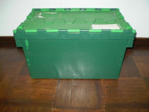 12 Allibert opbergkratten met schaardeksel., Doe-het-zelf en Verbouw, Kratten en Dozen, Gebruikt, Krat, 50 tot 75 cm, Minder dan 35 cm
