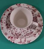 Royal Tudor Bouquet Grindley kop+2 schotels, Verzenden, Zo goed als nieuw, Porselein, Kop en/of schotel