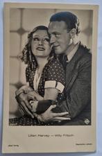 1569 FilmsterrenLilian Harvey en Willy Friitsch, Ophalen of Verzenden, Zo goed als nieuw, Foto of Kaart