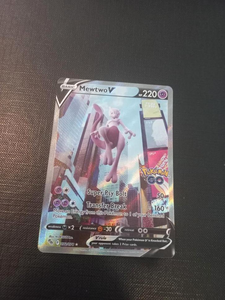 Mewtwo alt-art pokemon Go ., Hobby en Vrije tijd, Verzamelkaartspellen | Pokémon, Nieuw, Losse kaart, Foil, Ophalen of Verzenden