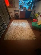 Vintage hoogpolig wollen kleed 250 x 185, Gebruikt, Overige kleuren, Boho, ibiza, cozy, 150 tot 200 cm