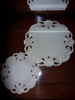 Kleedjes roomwit 2x klassiek., Ophalen of Verzenden, Zo goed als nieuw, Glas of Kopje