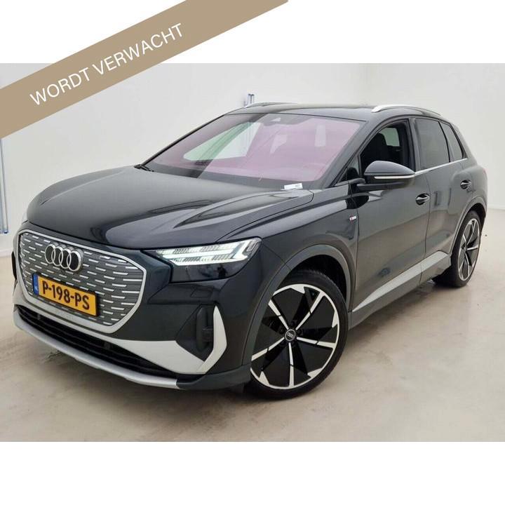 Audi Q4 e-tron 40 S-Line Competition RS Leer PANO Trekhaak S, Auto's, Audi, Bedrijf, Te koop, Q4 e-tron, ABS, Achteruitrijcamera