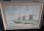 Aquarel - gesigneerd - C. Langbroek, Antiek en Kunst, Ophalen of Verzenden