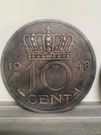 Ø 20 dubbeltje 1948 geboortejaar 10 cent wanddecoratie munt