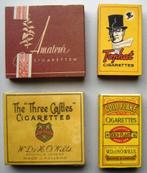 4 oude pakjes sigaretten, nog geheel vol, als nieuw., Verzamelen, Ophalen of Verzenden, Zo goed als nieuw, Tabaksdoos of Verpakking