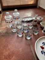 Boerenbont Servies - Glaswerk, Bord, Zeeppomp, Pot, Ophalen, Glas of Glazen, Gebruikt, Glas