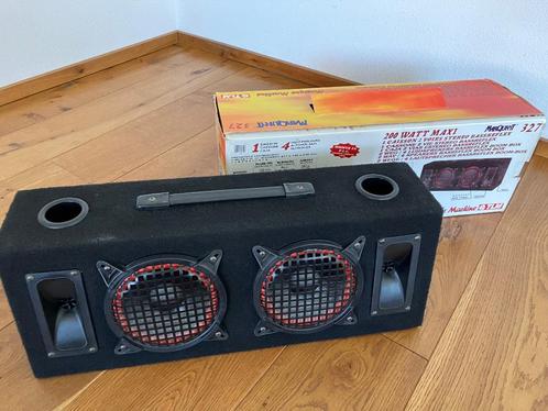 Luidspreker box - boombox - vintage jaren '80, Audio, Tv en Foto, Luidsprekers, Zo goed als nieuw, Front, Rear of Stereo speakers