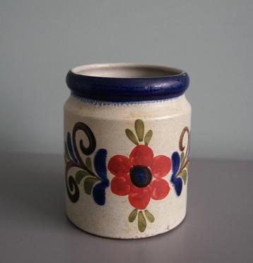 Aardewerk / Germany bewaarpot met bloemprint, 1262/1L beschikbaar voor biedingen