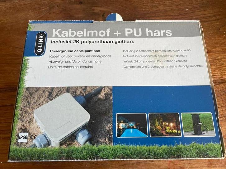 Q-Link Kabelmof + PU hars, Doe-het-zelf en Verbouw, Elektra en Kabels, Nieuw, Kabel of Snoer, Ophalen