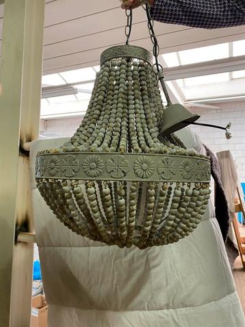 Brocante Kralen Lamp - Sfeervolle Verlichting beschikbaar voor biedingen