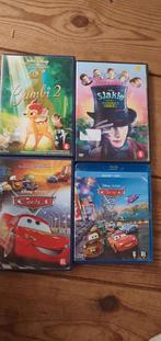 4 Kinder DVD's: Cars 1&2, Bambi 2, Sjakie, Ophalen of Verzenden