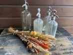 Brocante (wit glas) Sifon/spuit flessen, Ophalen of Verzenden