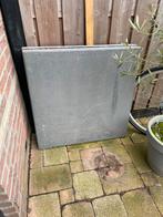 Gratis Antraciet tegels beton 80x80  2 stuks, Tuin en Terras, Tegels en Klinkers, Ophalen