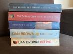 5 boeken van Dan Brown, Ophalen of Verzenden, Gelezen, Dan Brown