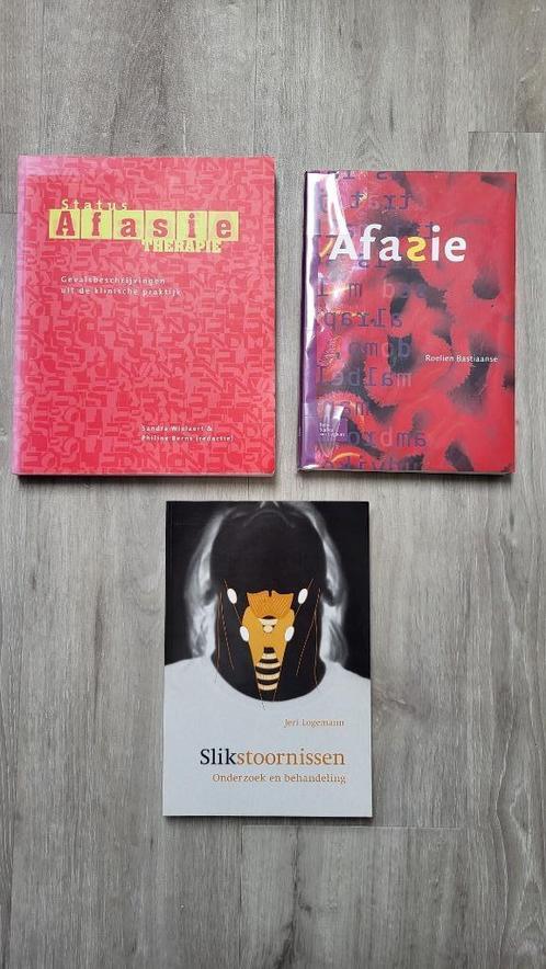 3 studieboeken - Afasie en slikstoornissen, Boeken, Studieboeken en Cursussen, Gelezen, HBO, Beta, Ophalen of Verzenden
