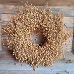 Natuurlijke volle vlaskrans krans ø 30cm *Etage3*, ., Ophalen of Verzenden, Zo goed als nieuw, .