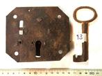 Overslag slot met sleutel, ijzer, Spanje, 18e of 19e eeuw, Verzenden