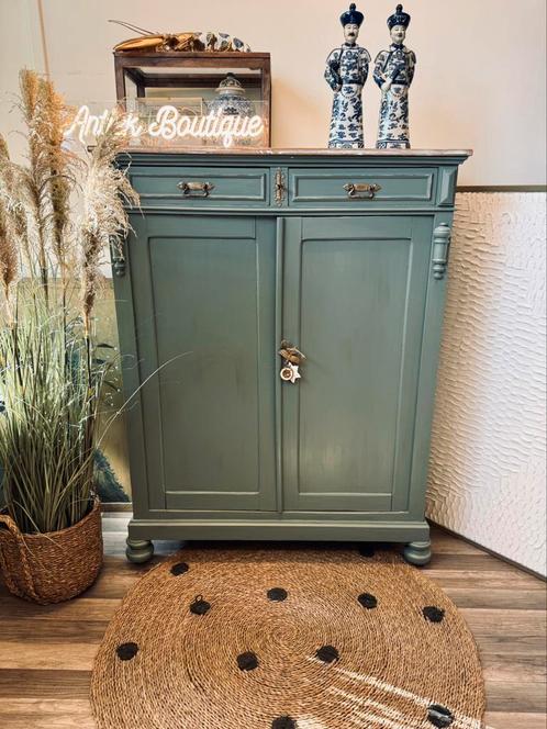 Biedermeier meidenkast linnenkast spekkast buffetkast, Kinderen en Baby's, Kinderkamer | Commodes en Kasten, Ophalen