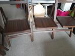 Klapstoel hout (4X) - zgan, Huis en Inrichting, Stoelen, Ophalen, Zo goed als nieuw, Bruin, Hout