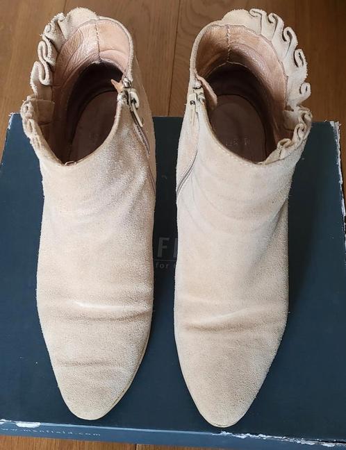 Manfield zomer laarsjes, maat 38, Kleding | Dames, Schoenen, Gedragen, Lage of Enkellaarzen, Beige, Ophalen of Verzenden