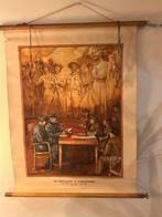 Schoolplaat – “De Capitualtie te Wageningen – mei 1945” WO2, Ophalen of Verzenden, Geschiedenis