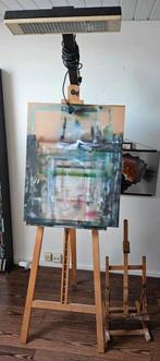 2 schilder-ezels + lamp, Hobby en Vrije tijd, Schilderen, Ophalen, Gebruikt, Ezel