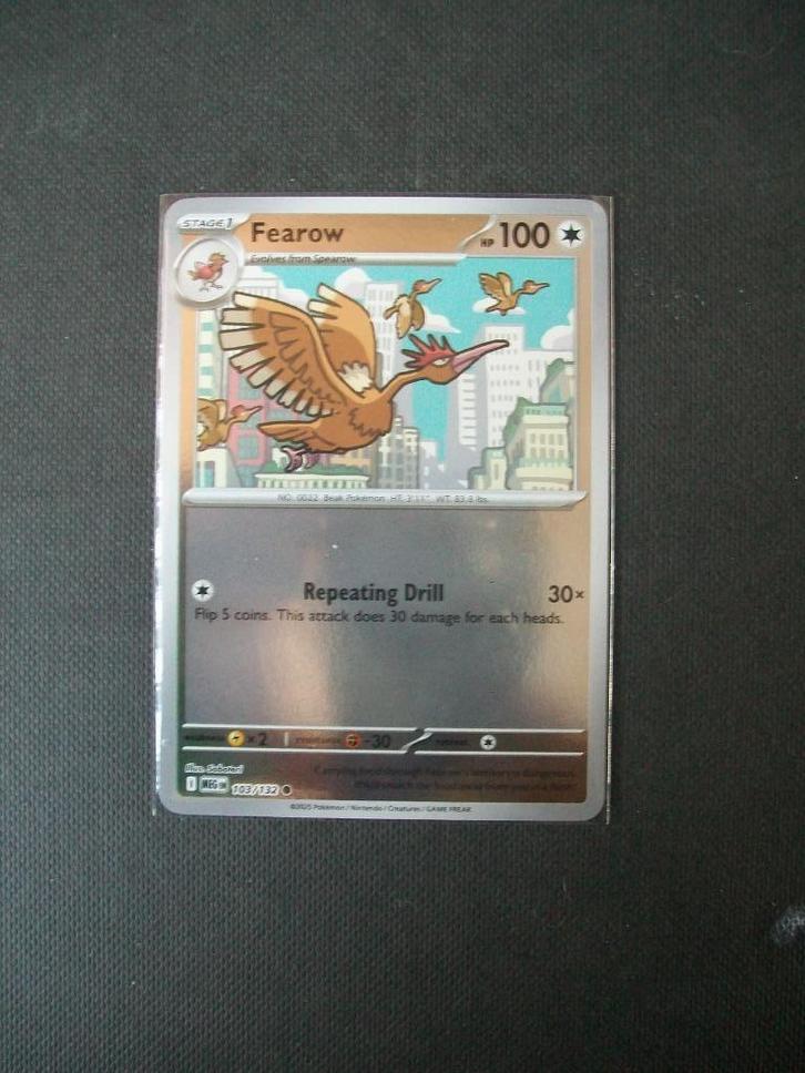 3990. Nieuwe Pokemon Kaart holofoil FEAROW HP 100 (103/132), Hobby en Vrije tijd, Verzamelkaartspellen | Pokémon, Nieuw, Losse kaart