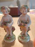 Antieke Putti Cherubijntjes - Floral Decoratie, Antiek en Kunst, Ophalen of Verzenden