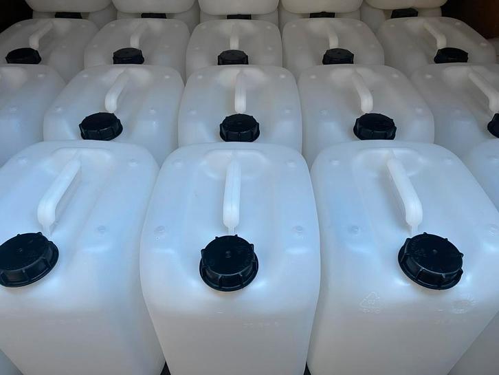 20 / 25 / 30 / (60 Liter Ton) jerrycan's schoon van binnen., Tuin en Terras, Regentonnen, Zo goed als nieuw, Minder dan 75 liter