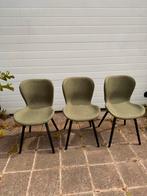 3 groene eetkamerstoelen, Huis en Inrichting, Stoelen, Ophalen, Overige kleuren, Drie, Zo goed als nieuw