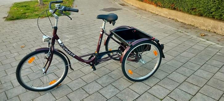 Kynast Driewieler met Bak - Zo Goed Als Nieuw!, Fietsen en Brommers, Fietsen | Driewielers, Zo goed als nieuw, Verstelbare zitting