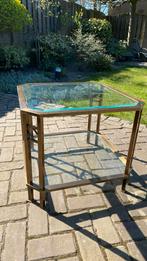 Glazen bijzettafel, 45 tot 60 cm, Gebruikt, Vierkant, Glas