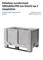 Palletbox 1200x800x790 incl deksel, Ophalen, 100 cm of meer, 60 cm of meer, Overige typen