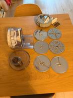 Rasp- en snij opzetstukken + kubussnijder voor MUM Bosch, Ophalen of Verzenden, Zo goed als nieuw