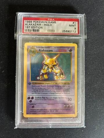 Alakazam 1st edition shadowless base psa 9 beschikbaar voor biedingen