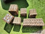 Rieten manden, Huis en Inrichting, Woonaccessoires | Schalen en Manden, Ophalen, Gebruikt, Rechthoekig, Riet