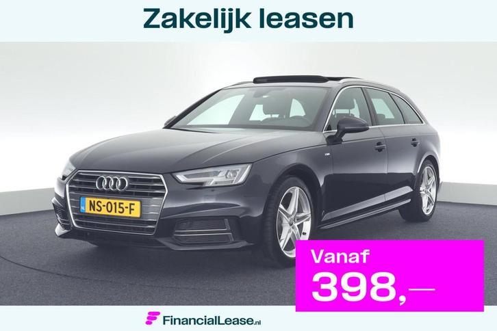 Audi A4 Avant 1.4 TFSI 150pk S-Tronic 2x S-Line Trekhaak Cam, Auto's, Audi, Bedrijf, Lease, Financial lease, A4, ABS, Airbags