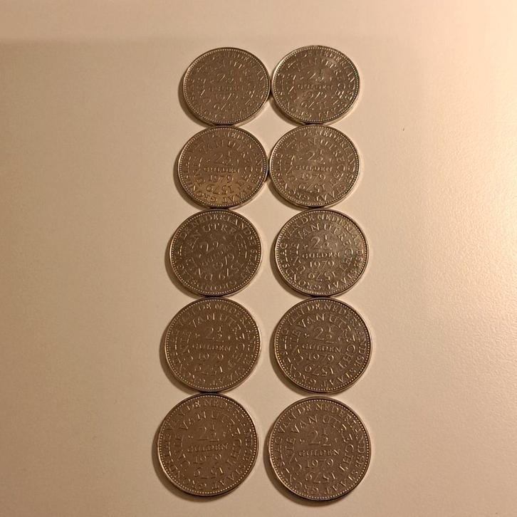 2,5 Gulden 1979 - Unie van Utrecht - Koningin Juliana, Postzegels en Munten, Munten | Nederland, Losse munt, 2½ gulden, Koningin Juliana