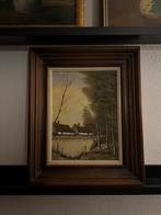Origineel olieverfschilderij op doek – Gaston Quidousse, Antiek en Kunst, Ophalen