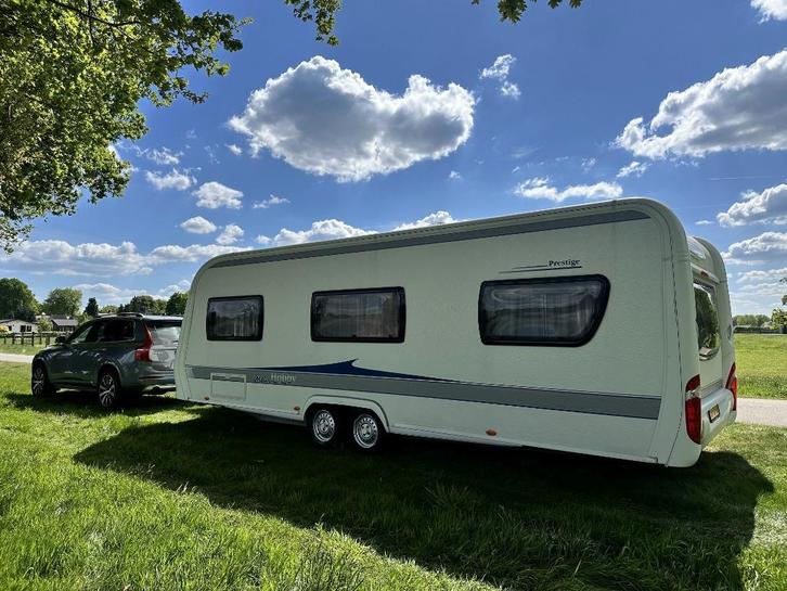Prachtige Hobby Prestige 650 UFME, 2010, met voortent., Caravans en Kamperen, Caravans, Particulier, tot en met 5, Rondzit, Hobby