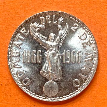 Peru 20 Soles 1966 zilver topkwaliteit! Zeldzaam beschikbaar voor biedingen