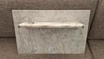 Marmeren achterkant wastafel met planchet jaren '20, Ophalen, Overige materialen, Gebruikt, 50 tot 100 cm